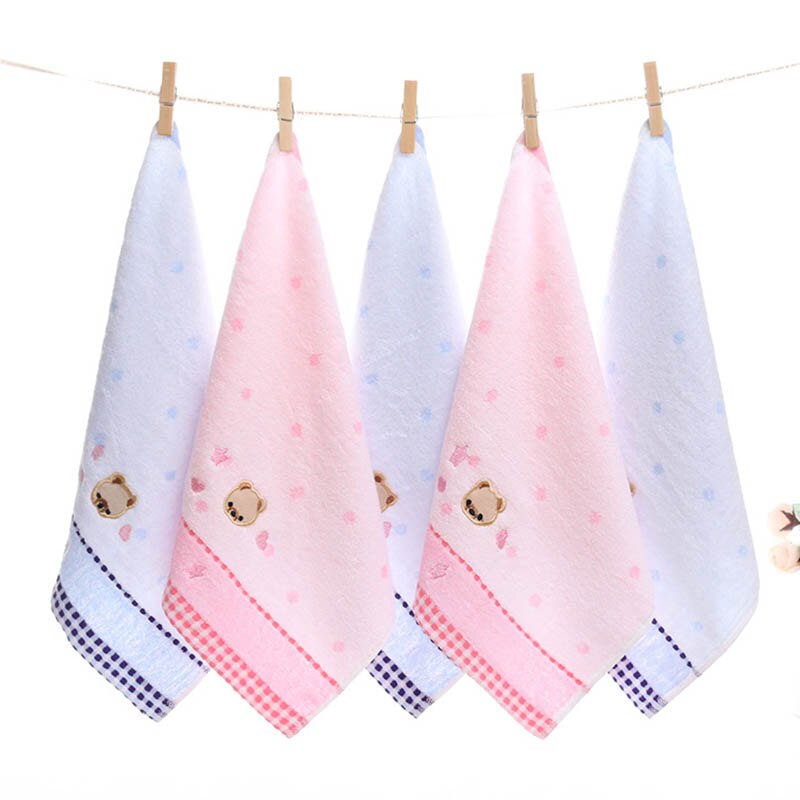 Newborn Accessoies 34*34cm Square Shaped 1 PC Strong Water Absorption Cartoon Soft Children Face Towels Baby Towel