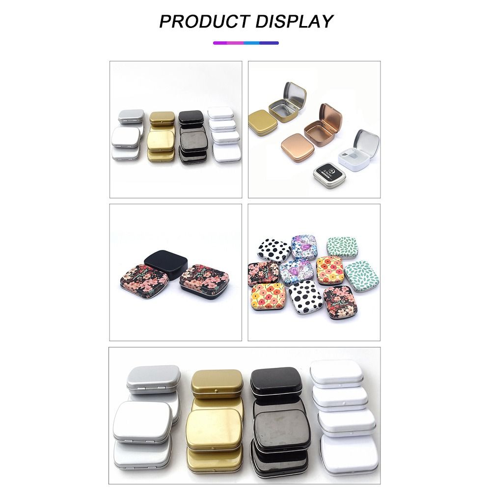 Draagbare Mini Blikken Doos Metaal Met Deksel Ijzer Kan Meerdere Stijlen Opslagcontainer Kit Thuis