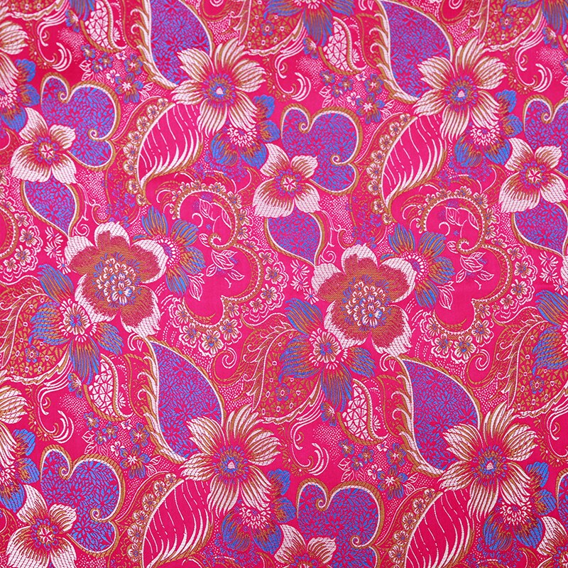Tecido Jacquard brocado de seda flor material de tecidos para costura tecido traje vestido cheongsam kimono