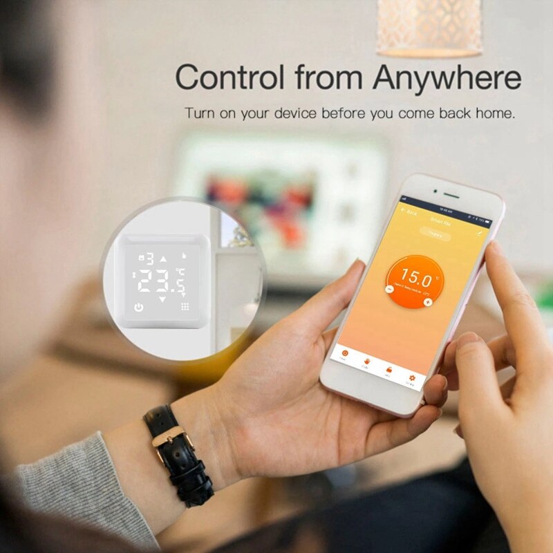 Hy517 Clever Unter Boden Wärme Thermostat Wifi Kessel Heizung Raum Thermostat für Elektrische Wasser Heizung
