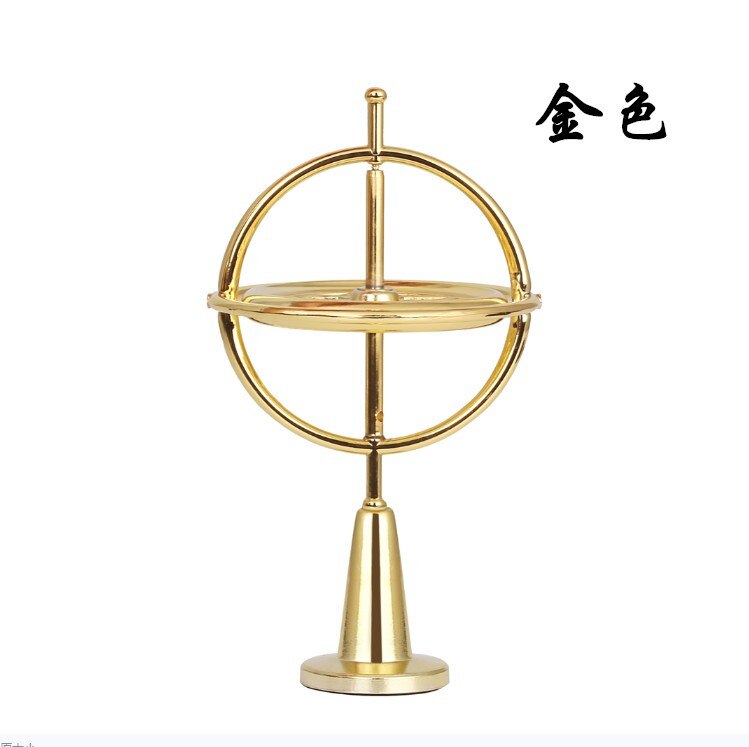 Metal magisk balance spinding top magisk gyroskop gyro intellektuel gryo legetøj uddannelse ornament ornament jul: 2