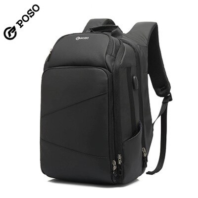 POSO Backpack 17.3inch USB Laptop Backpack Nylon Waterproof Business Travel Backpack Outdoor Sports Student Backpack: Default Title