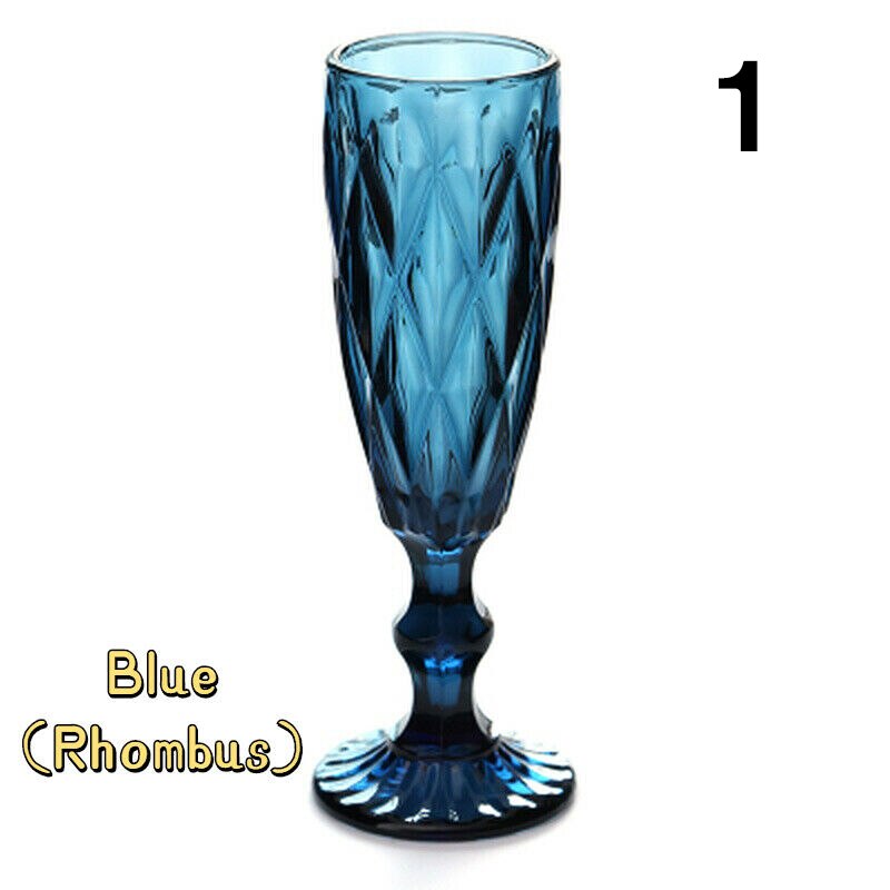 Verre à vin rouge Vintage gaufré 150ml, gobelet à jus rétro, verre à eau, verre à Champagne, verres à vin pour fête de mariage: 1