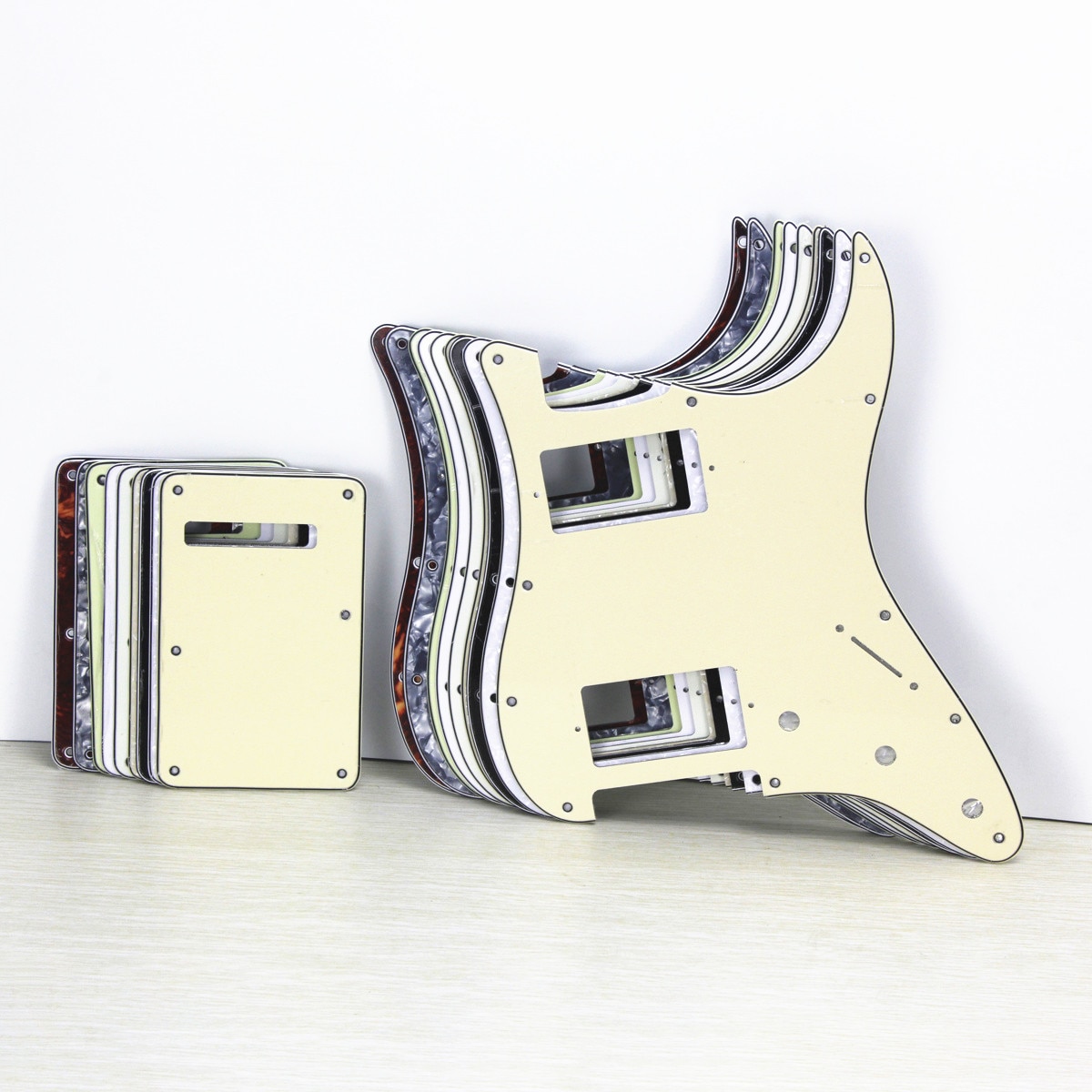 FLEOR Set van 11 Gat HH Elektrische Gitaar Slagplaat Scratch Plaat & Back Plaat & Schroeven voor USA Strat Stijl gitaar Onderdelen