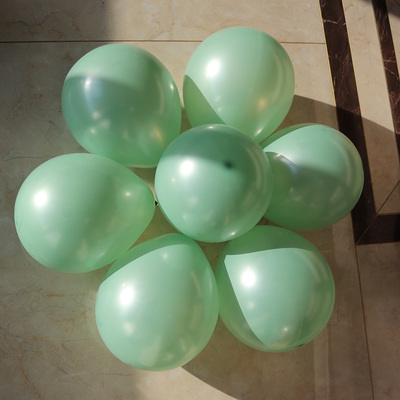 30 Uds 15 juegos perla de doble capa Globo Verde frijol verde lima verde turquesa globo de látex decoración de la de cumpleaños de la boda: bean green 30pcs