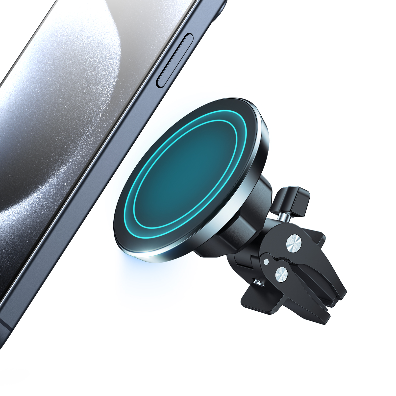 Suporte magnético para carro, dispositivo eletrônico portátil para iphone 16/15/14/13/12 pro max mini plus, todos os telefones e capas