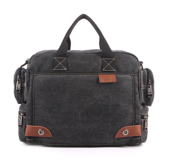 Manjiahong Mannen Canvas Messenger Bags, Mannen Casual Schouder Messenger Bags, man Casual Tote Aktetas Voor Laptop Mannelijke Handtassen