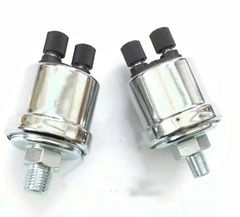 Universal VDO Oil Pressure Sensor 0 to 10 Bars 1/8NPT Diesel generator part 10mm stainless crew plug Alarm pressure sensor