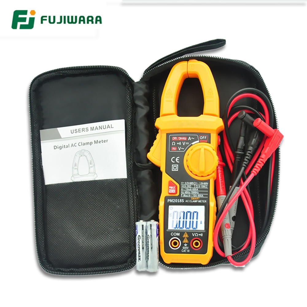 FUJIWARA Digital Clamp Meter Digital Multimeter Ammeter Resistance/ AC / DC/ Voltage