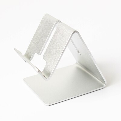 Luksus universal bordtelefon holder stand visitkort holder desktop organizer: Sølv