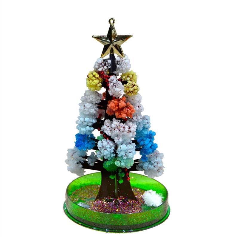 Christmas Tree Paper Tree Flower Toy Visual Magic DIY Planting Paper Tree Growth Crystallization Tree Children Christmas: Default Title