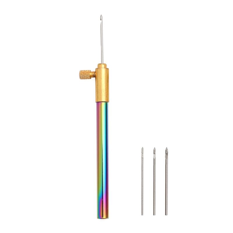 Borduurwerk Kralen Tambour Franse Haak Haak Met 3 Naalden Kraal Naaien Knit