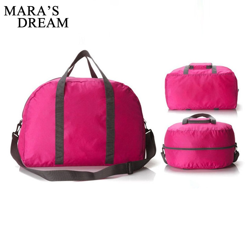 Bolso de mano de impermeable de gran capacidad con acabado plegable para ropa portátil de viaje de sueño de Mara