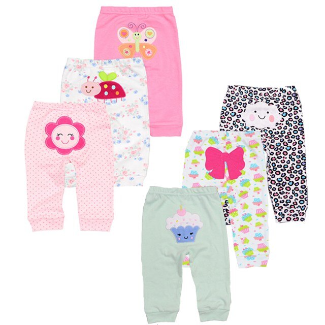 6 Stks/partijen Baby Boy Broek Casual Mid Baby Leggings Unisex Katoenen Baby Broek: PL6001 / 24M