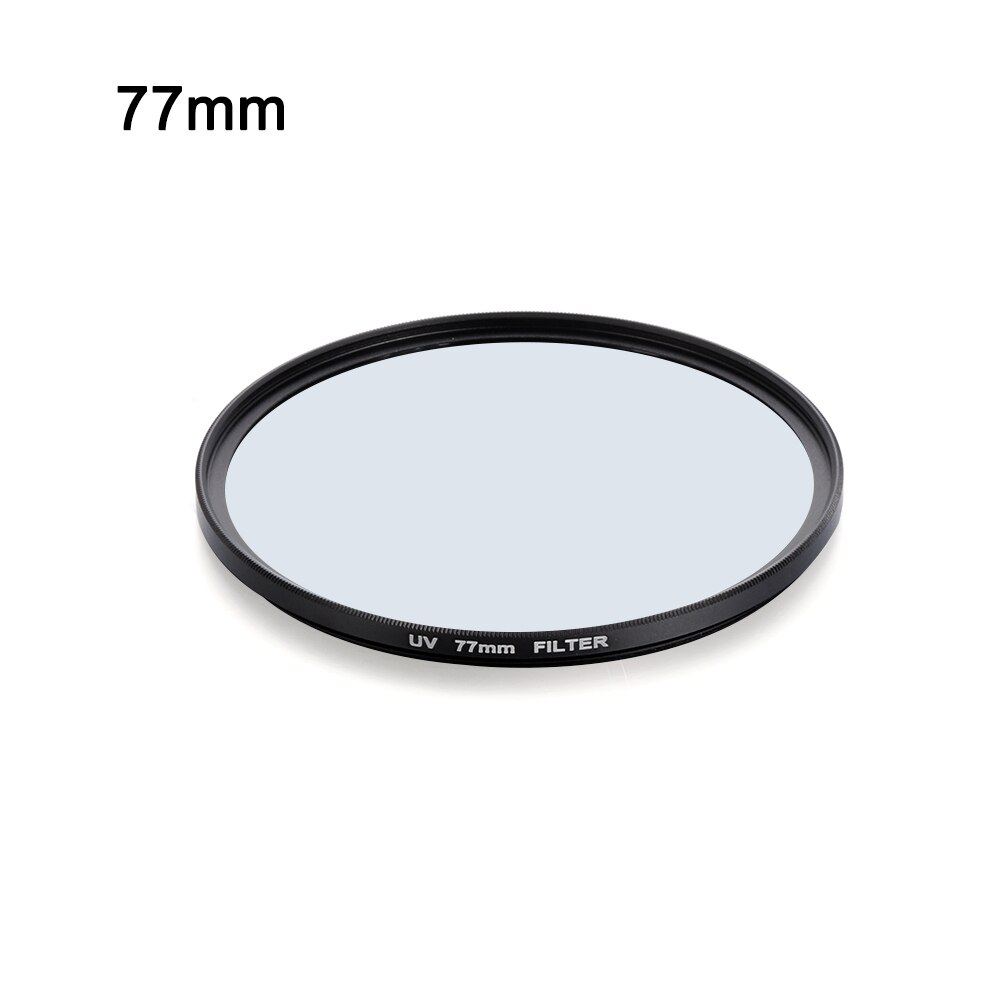 Camera UV Round Filter DSLR Clear Lens 49MM 52MM 55MM 58MM 62MM 67MM 72MM 77MM Camera Accessories: 77MM