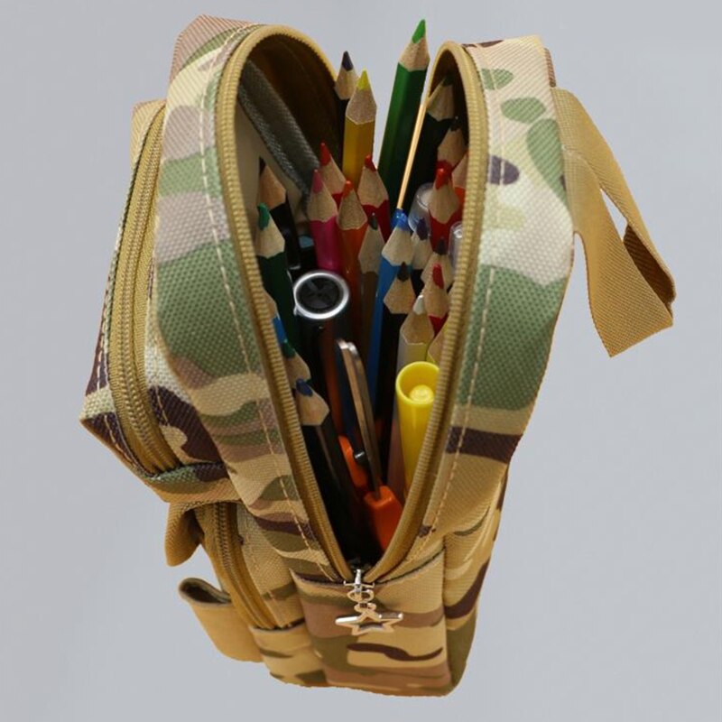 Astuccio per matite mimetico per studenti per ragazzi borsa multifunzione per penne di grande capacità borsa regalo per bambini articoli di cancelleria per la scuola 2021