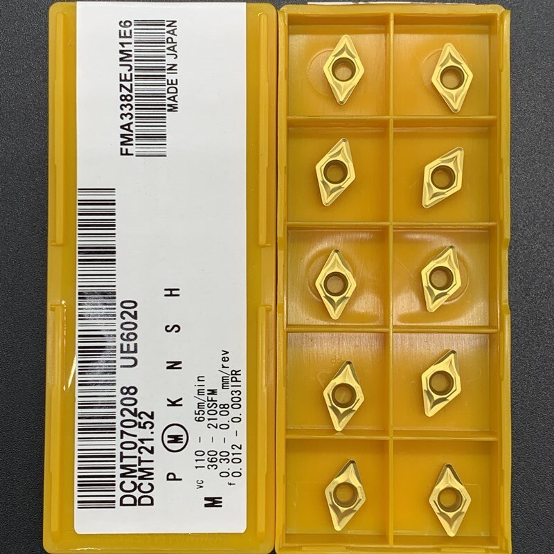DCMT070204 DCMT070208 VP15TF UE6020 US735 inserts en carbure outil de tournage interne DCMT 070204 fraises de tour outil scnc
