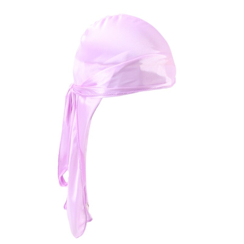 Durag Men Solid Color Silk Durags Women Breathable Turban Hair Bands 13Pcs/package: pink purple