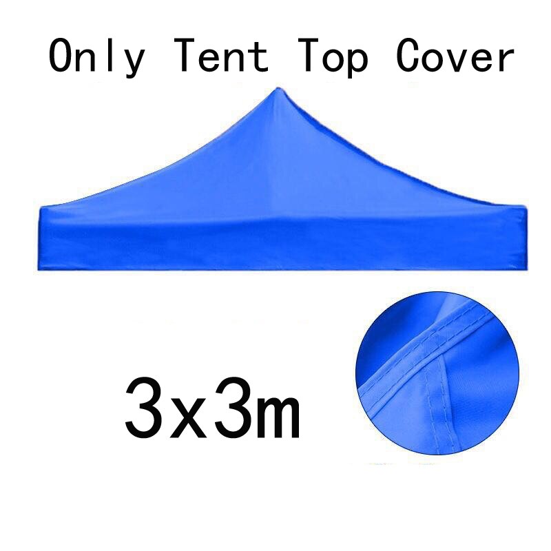 Replacement Four-Corner Tent Cloth 3X3M/2X2M Canopy Top Cover Foldable Rainproof Patio Pavilion Replace Gazebo Canopy Top Cover: 3x3 Blue