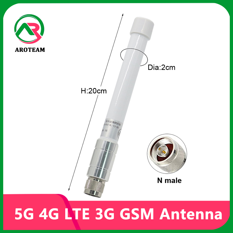 Full Band 5G 4G LTE 3G GSM Helium Hotspot Miner Amplifier FRP Antenna 600~6000Mhz 8dbi Omni Outdoor WiFi Fiberglass Aerial