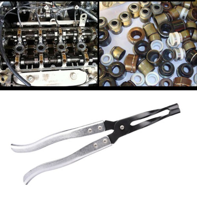 Car Cylinder Head Valve Spring Compressor Kit Automobiles Stem Seal Installer Remover Plier Repair Tool Garage Kit