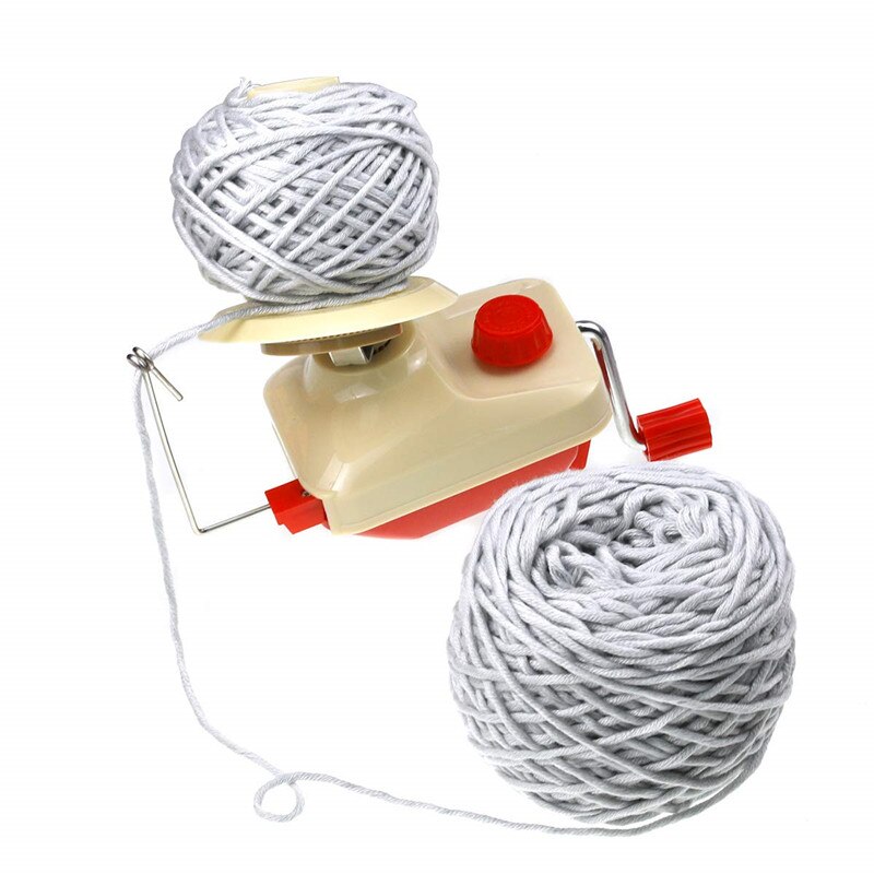 Wolle Wickler Garn Ball Kuchen Wickler einstellen für Häkeln Haken Bausatz Hand Betrieben Wickel Maschine NäHenne Zubehör Mit Frühling Führer