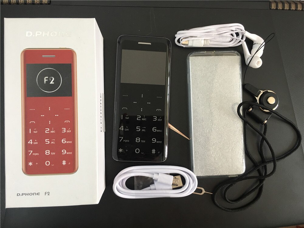 F2 telefon komórkowy 2.31 "dotykowy przycisk Super Mini ultracienki karta metalowy korpus Bluetooth 2.0 Anti-lost MP3 podwójna karta SIM Mini telefon komórkowy