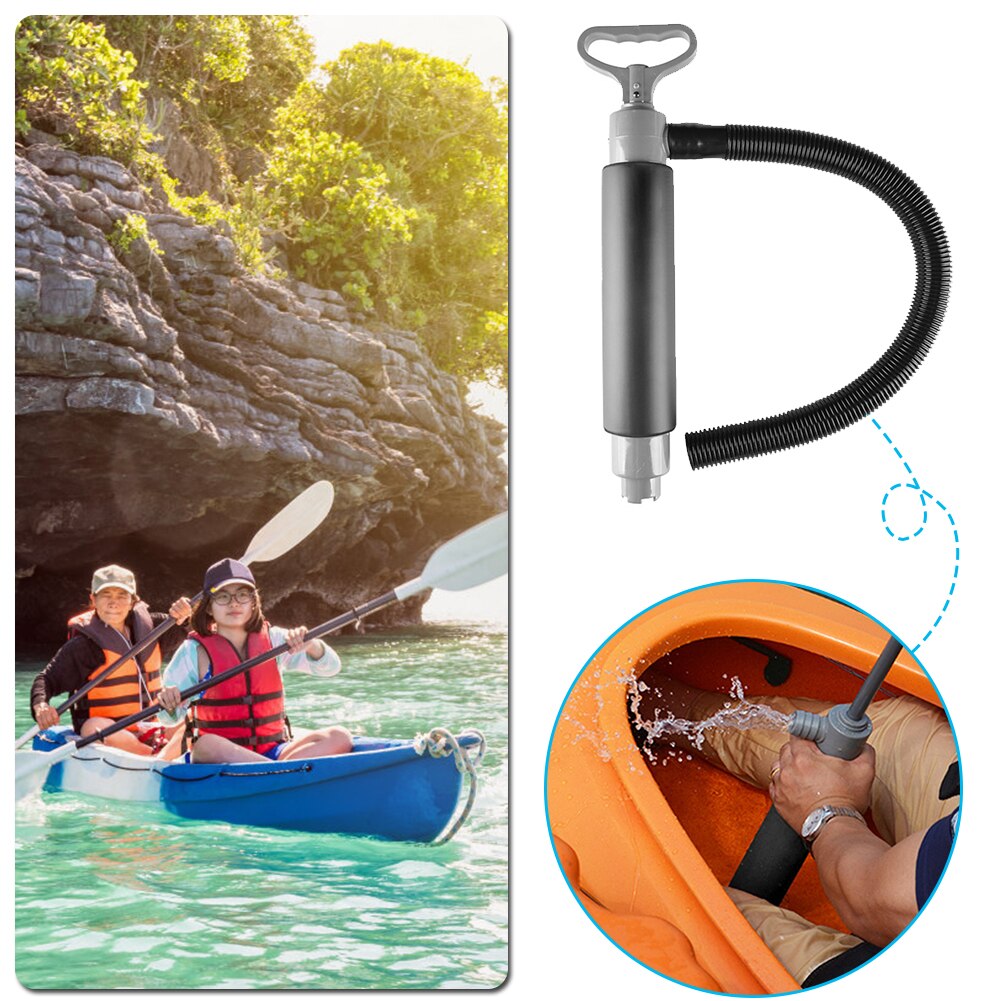 Kajak Handpomp Ilge Pomp Met Buis Draagbare Kano 41Cm Plastic Hand Bsafety Watering Elementen Voor Survival Rescue