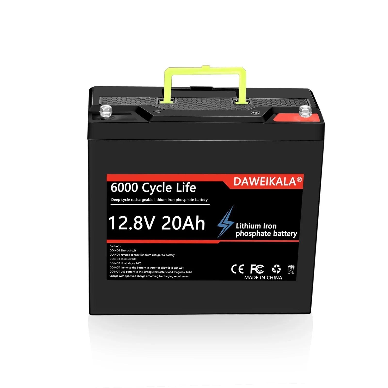 Akumulator litowy 12V 20Ah LiFePO4 DeepCycle z 20A BMS do zabawek do jazdy na wiatrze słonecznym i rybami morskimi