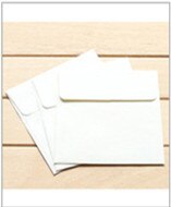 100 stk 10*10cm kraft firkantede mini tomme kuverter til medlemskort små lykønskningskort opbevaring papir konvolutter forsyninger: Hvid
