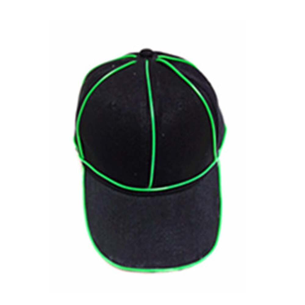 Brilho Chapéu Legal LEVOU o Chapéu Do Partido Cap Luminosa Neon Traje Do Partido DJ Fluorescente do DIODO EMISSOR de Luz BAR Performances de Dança Festa de Carnaval adereços: green