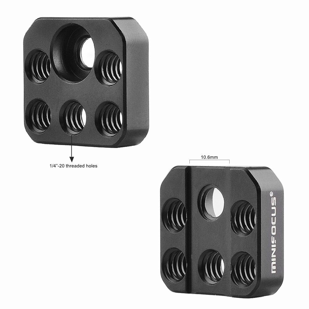 Kran  m2 mouting platta för zhiyun kran -m2 sidofäste w / 1/4 gänghål kall sko för magiska arm monitor mikrofon diy alternativet