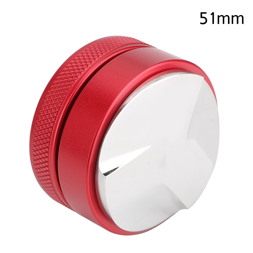 51/53/58mm 304 Acero inoxidable distribuidor de café Gadgets Accesorios de café Espresso Tampers de mano: Red 51mm