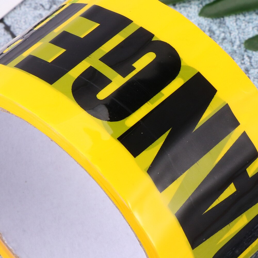 1 Roll THANK YOU Safety Tape Safe Self Adhesive Sticker Warning Tape Masking Tape for Walls Floors Pipes (Yellow)