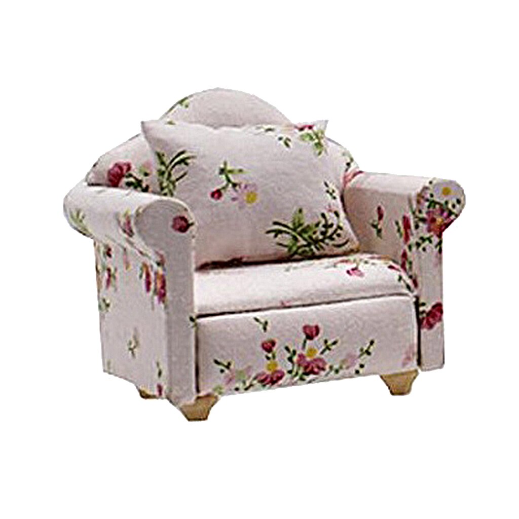 1:12 Schaal Poppenhuis Meubels Mini Sofa Love Seat Set Poppenhuisminiaturen Meubelen Decoratie Poppenhuis Asseccories Decor