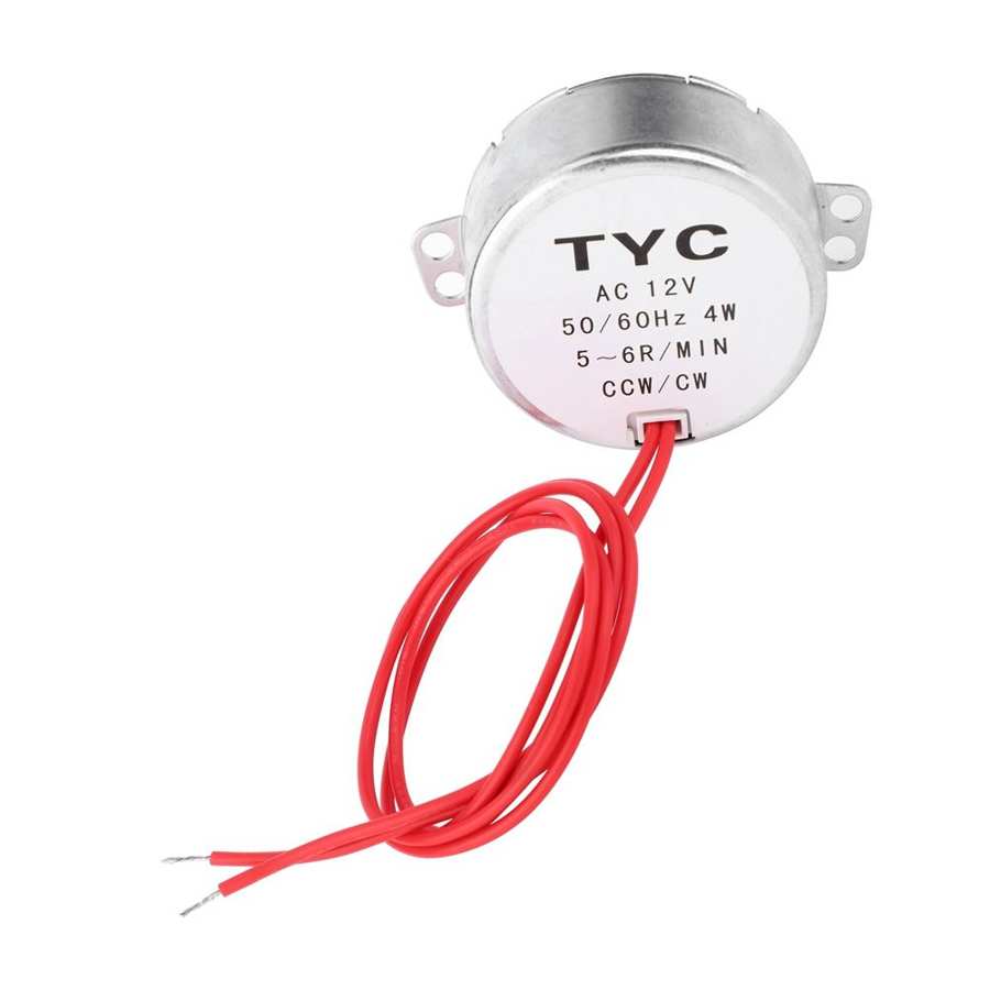 Moteur Synchrone Tournant AC 12V - Vitesse 5-6 RPM - Puissance 4W - Marque Uxcell - Neuf