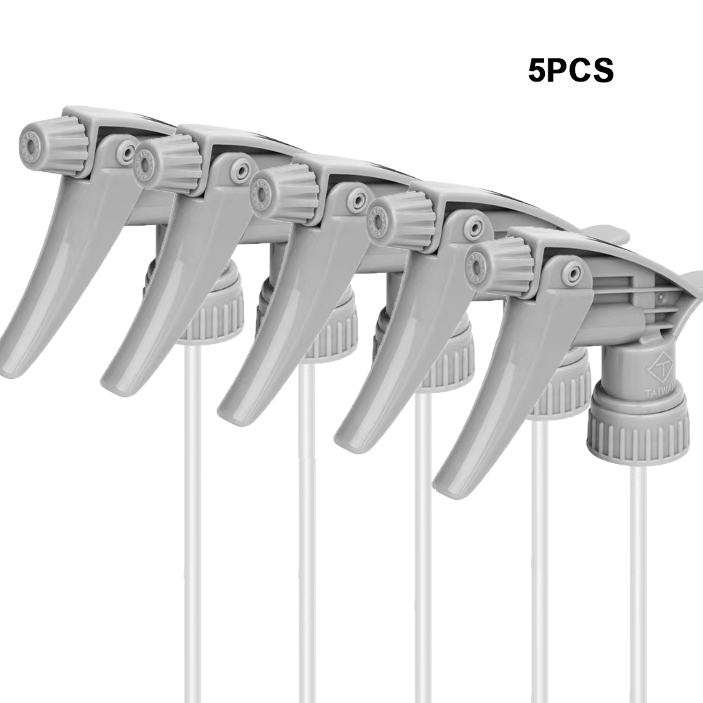 3/5 Pcs Adjustable Trigger Sprayer Heavy Duty Sprayer Head Acid And Alkali Resistant For Auto Detailing Car Cleaning Home Garden: Orange