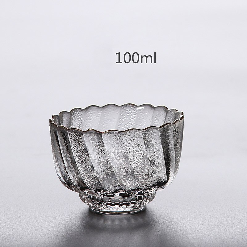 Tangpin varmebestandig gjennomsiktig glass tekopp til te glass tekopp kung fu kopp: Stil f