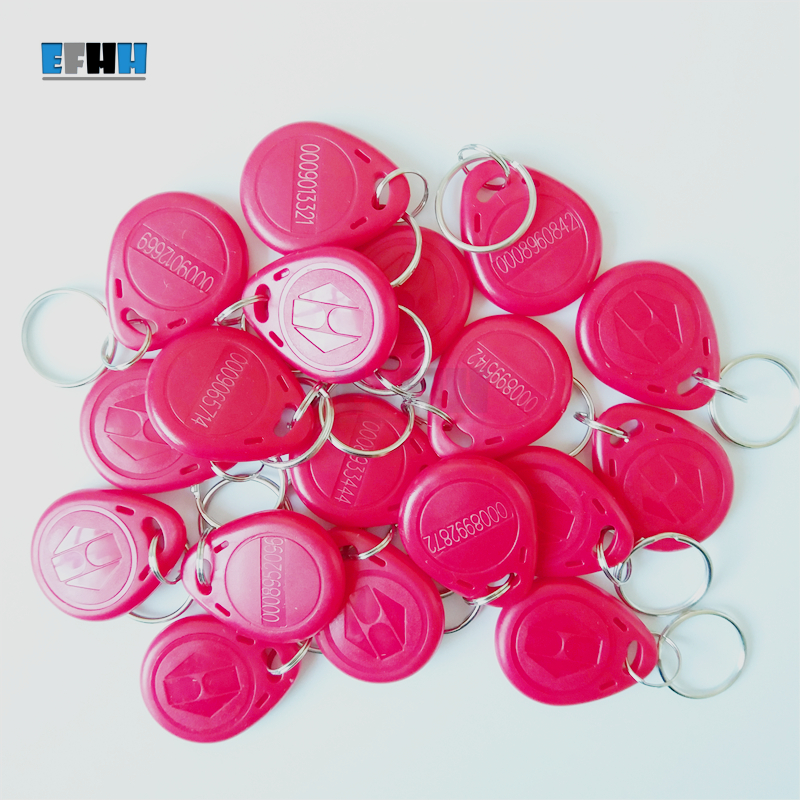 125KHZ TK4100/EM4100 ID Keyfobs RFID Key Tag Read Only Key Ring In Access Control Card