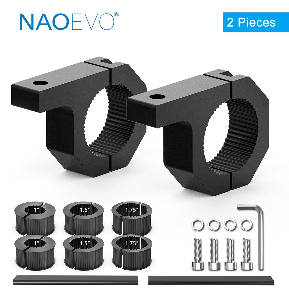 NAOEVO 4x4 Off Road LED Light Bar Pods 4inch 120W 12V 24V 6 Modes Fog Driving LED Work Light For Auto ATV Motorcycle Truck Jeep: Bracket C