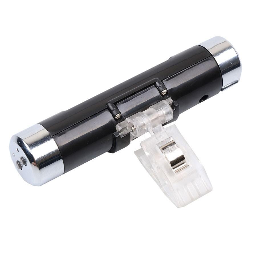 Car Thermometer Digital Backlight Clock LCD Clip-on 2 in 1 Car Air Vent Electronic Watch Auto Clock Car Interior Decoration