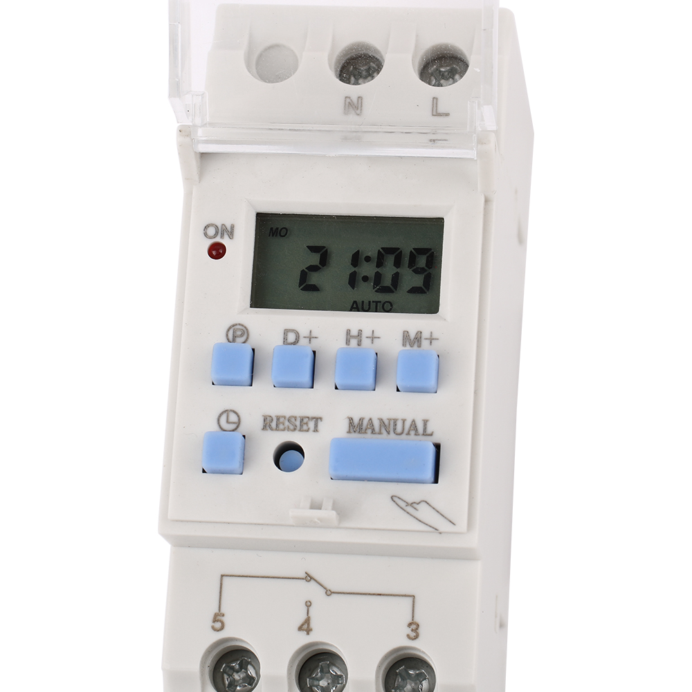 AHC30A Nieuw Type 40A Din Rail 2-draads Wekelijks 7 Dagen Programmeerbare Digitale TIJDSCHAKELAAR Relais Timer AC 12V 24V 110V 220-240V