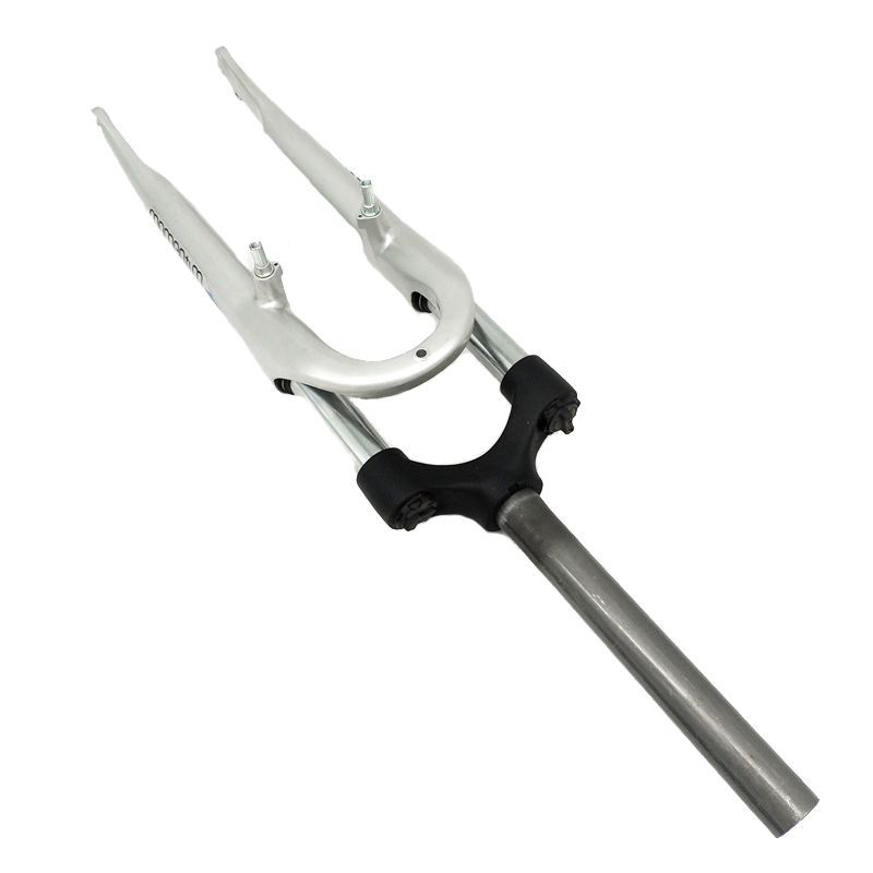 Horquilla delantera de 26 pulgadas para bicicleta de montaña, tubo recto de amortiguación ajustable de 28,6x220mm para suspensión de freno en V, pieza de horquillas de aleación de aluminio