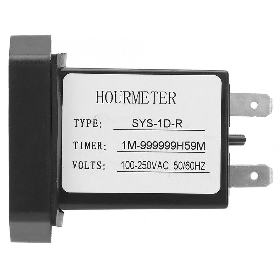 SYS-1D-R Industrial Digital Display Electronic Timer Accumulating Time Counter 100V-250VAC Accumulative Timing