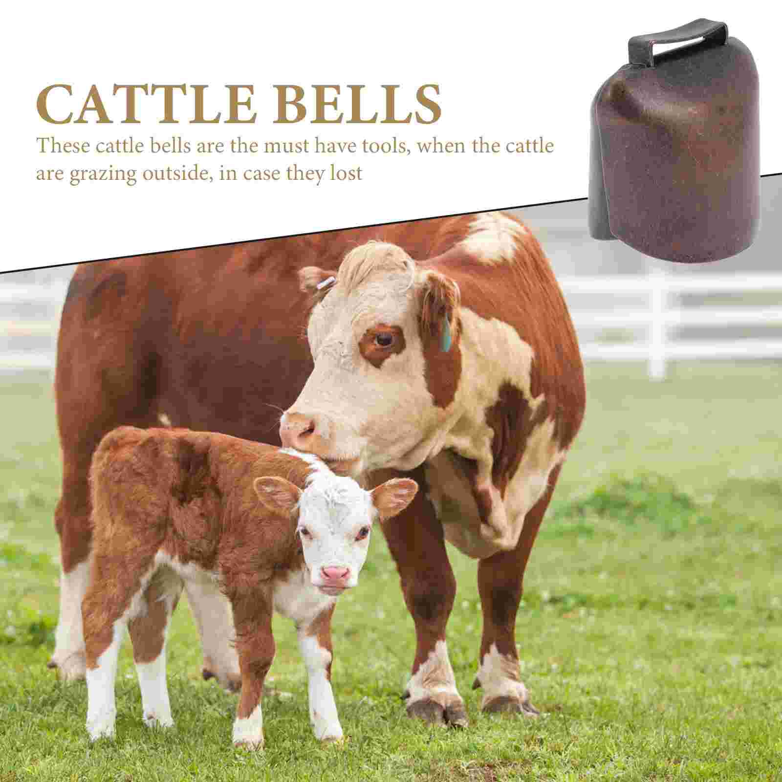 2Pcs Cattle Bells Livestock Hanging Bells Cow Bell Decorations Bell Ornaments