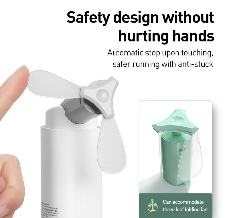 Baseus 3 in 1 Multi-function Fan Mini Portable USB Charging Two-speed Strong Wind Quiet light Power lasting fans for Home Office