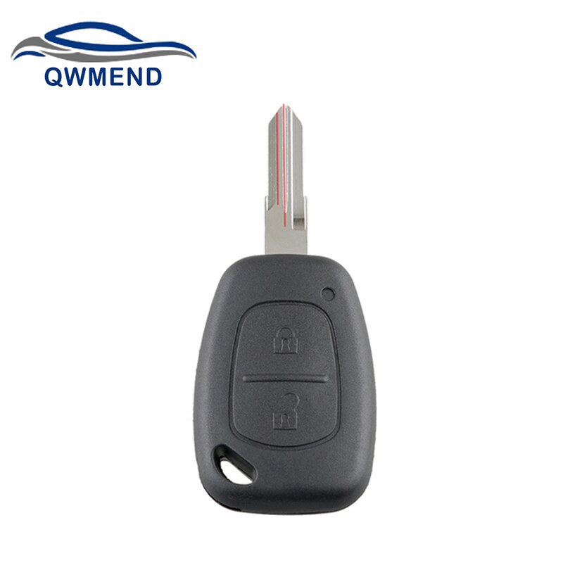 Qwmend Voor Renault Sleutel Shell 2 Knoppen Afstandsbediening Sleutelhanger Case Voor Vauxhall/Opel Vivaro/ Renault Movano Trafic renault Kangoo: model1