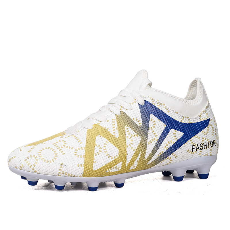 Gress treningsfotballsko herre fotballsko samfunn cleats fotballbanesko raske joggesko utendørs ultralette: beige / 35
