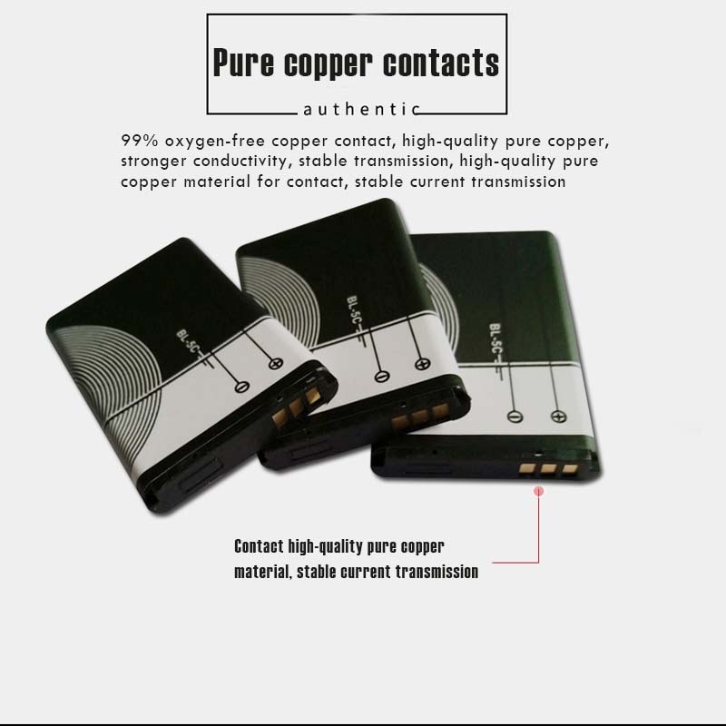 PowerTrust 2Pcs BL-5C Battery for Nokia 1100, 1110, 1200, 1208 PowerTrust 2Pcs BL-5C Battery for Nokia 1100, 1110, 1200, 1208