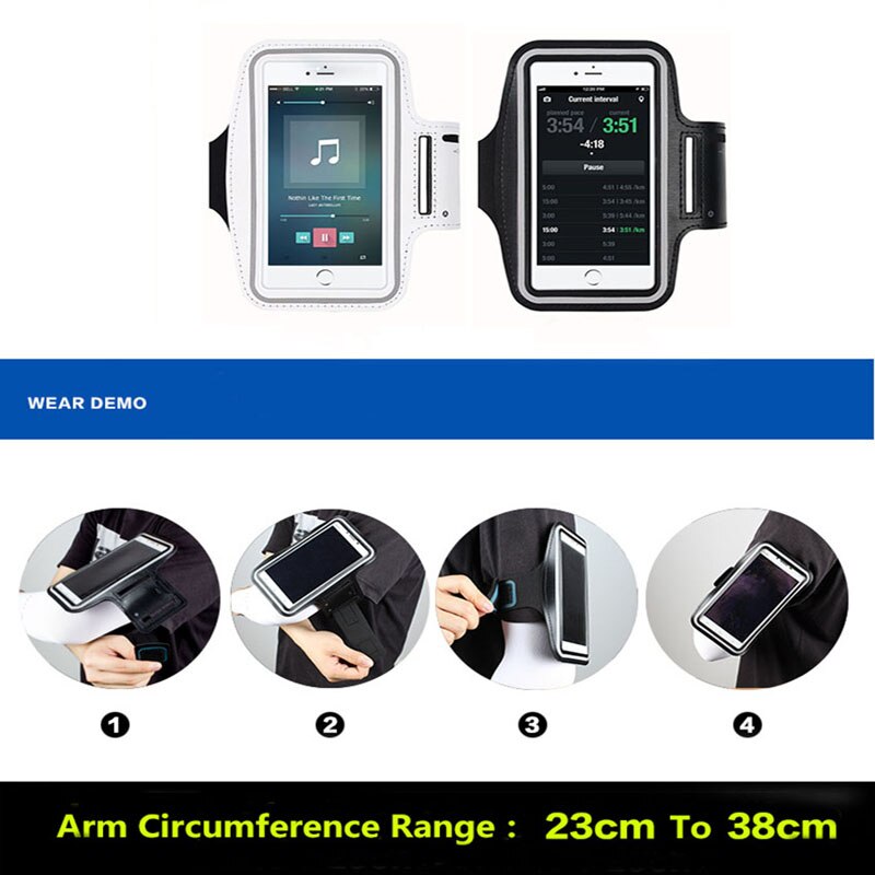 Oppselve Runing praktisch Armbinde fallen für iPhone 11 Profi Max X XS XR 8 7 6 Einstellbare Sport Elastische Band für Samsung Xiaomi